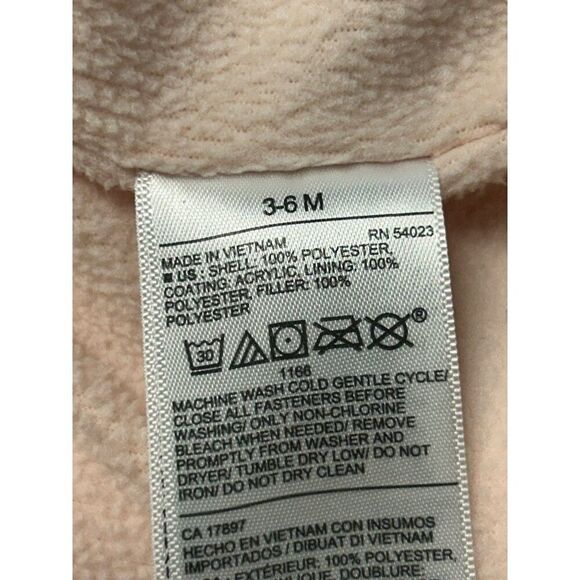 Old Navy Baby Girls' Water-Resistant Floral Puffer Jacket With Bear Ears 3-6 Mon - Picture 5 of 10